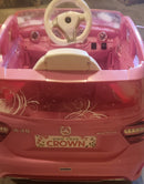 6-Volt Battery-Powered Mercedes-Benz Ride-On Car with Disney Princess Design Magic Cars 4