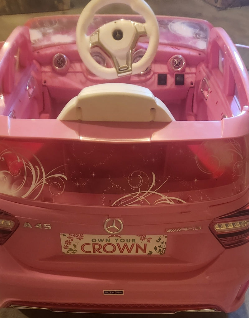 6-Volt Battery-Powered Mercedes-Benz Ride-On Car with Disney Princess Design Magic Cars 4