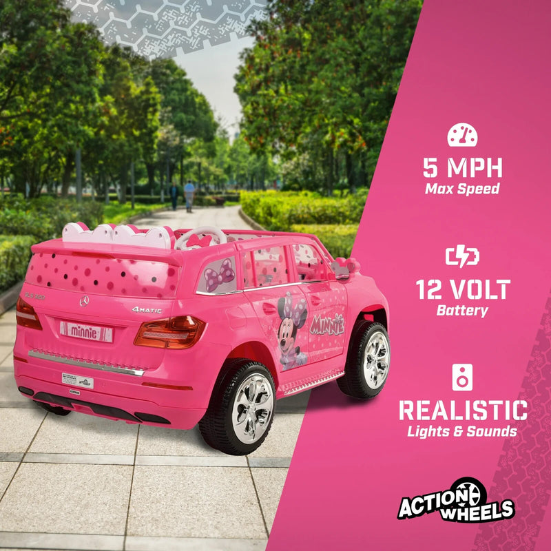 Disney Princess Themed 12V Battery-Powered Mercedes GLS Ride-On Car for Ages 3+ Magic Cars 1