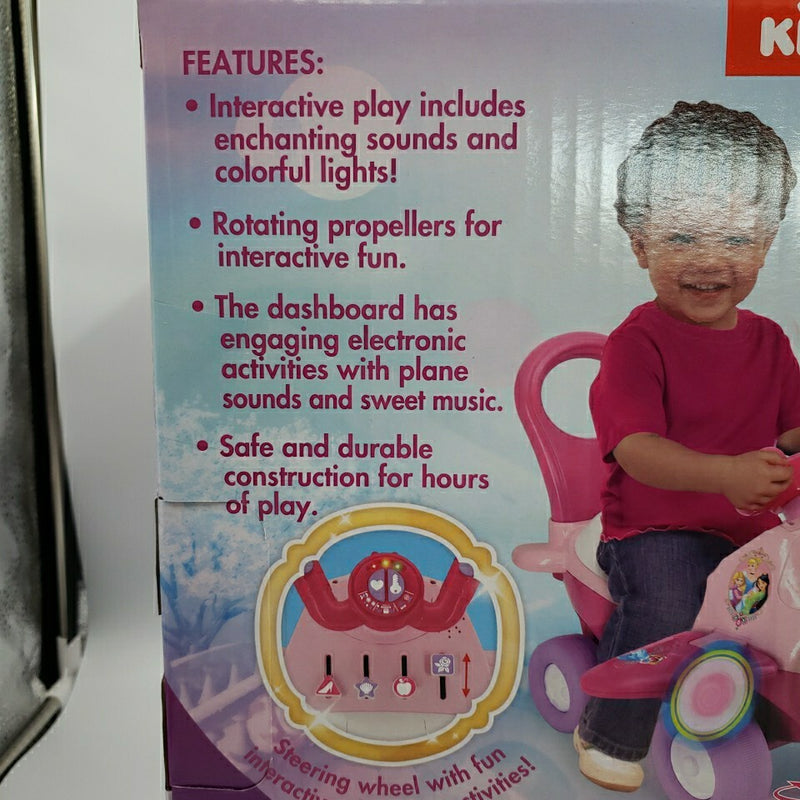 Princess Helicopter Ride-On Toy with Lights and Sounds for Ages 1-3 Magic Cars 13