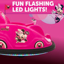 6V Battery-Powered Minnie Mouse Bumper Car Ride-On with Charger Magic Cars 2