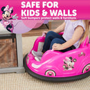 6V Battery-Powered Minnie Mouse Bumper Car Ride-On with Charger Magic Cars 3