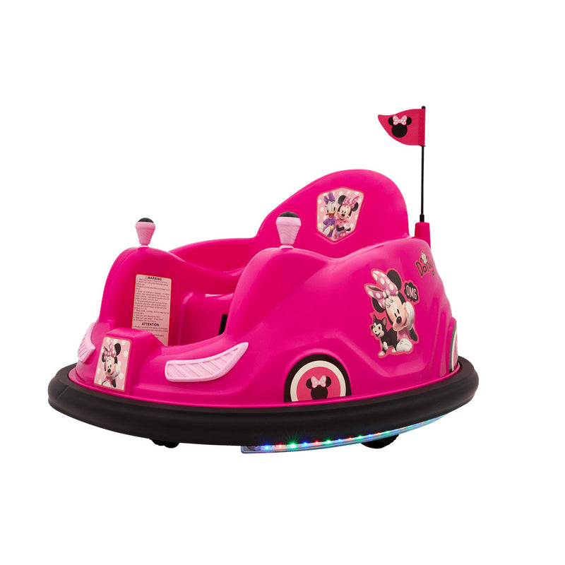 6V Battery-Powered Minnie Mouse Bumper Car Ride-On with Charger Magic Cars 5