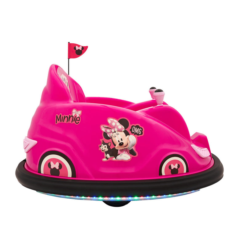 6V Battery-Powered Minnie Mouse Bumper Car Ride-On with Charger Magic Cars 7