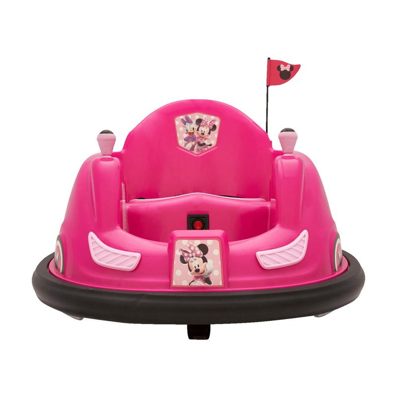 6V Battery-Powered Minnie Mouse Bumper Car Ride-On with Charger Magic Cars 8