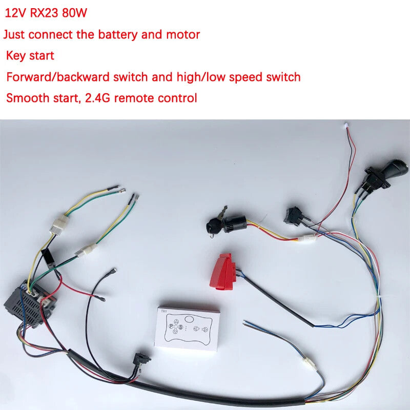 24V 200W Wire Harness Set for Children's Electric Ride-On Car Accessories Magic Cars 11