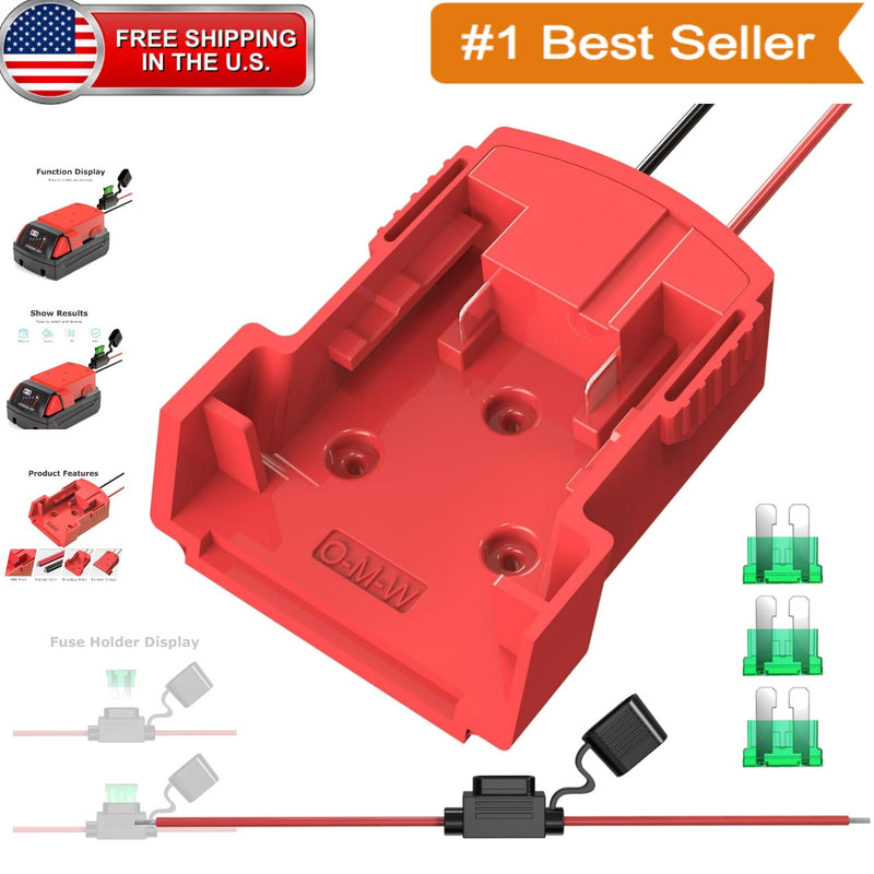 DIY Power Wheels Adapter for Milwaukee 18V Batteries with Waterproof Fuse Included Magic Cars 0