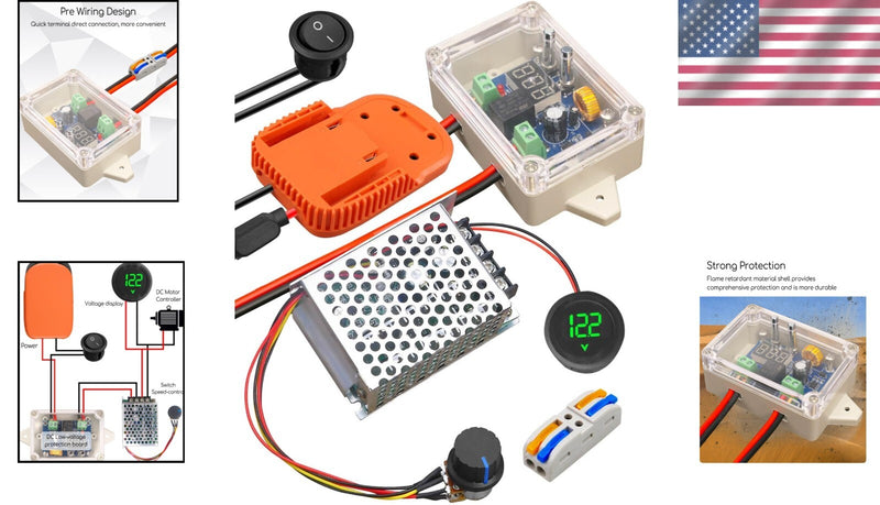 DIY RC 18V Power Wheel Adapter Kit with Adjustable Voltage and Protection Magic Cars 1