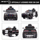 12V V-Powered Dodge Challenger Ride-On Car with Remote Control SRT Hellcat Police Design Magic Cars 7