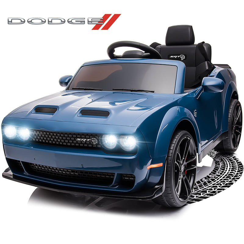 Remote Control Dodge Challenger SRT Hellcat 12V Scat Pack Ride-On Car with Wide Body Magic Cars 11