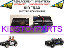 12 Volt Long-Lasting Replacement Rechargeable Battery for Kid Trax Dodge Charger Toy Magic Cars 0