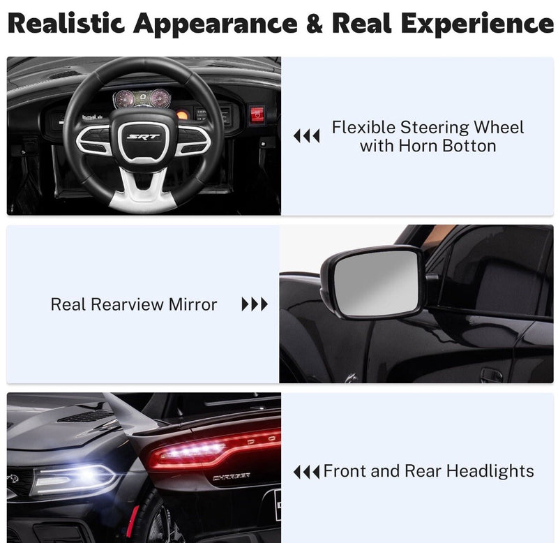 Electric Dodge Ride-On Car for Kids with Realistic Design Magic Cars 4