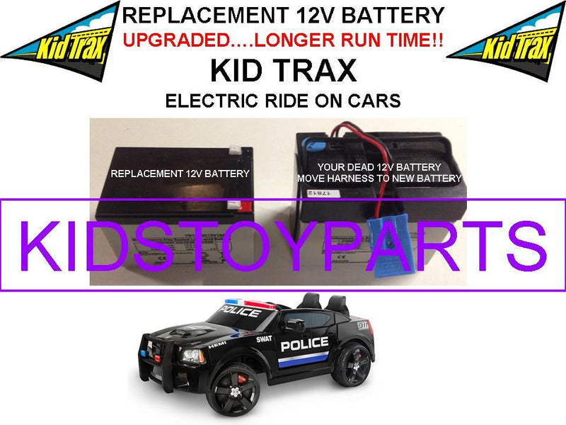 12 Volt Replacement Battery for Kids Dodge SWAT Car Trax with Extended Runtime Magic Cars Variant 0