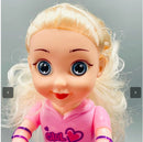 Kids Electric Scooter Toy with Remote Control, Doll Set, LED Lights, and Music Magic Cars 4