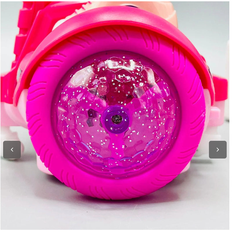 Kids Electric Scooter Toy with Remote Control, Doll Set, LED Lights, and Music Magic Cars 6