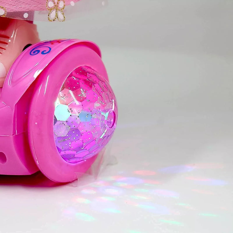 Kids Electric Scooter Toy with Remote Control, Doll Set, LED Lights, and Music Magic Cars 7