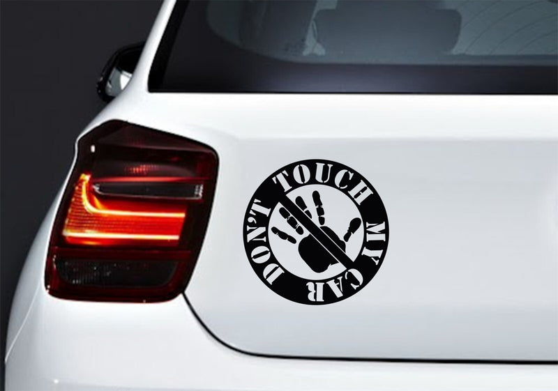 Touch My Car JDM Vinyl Decal Sticker for Laptop and Motorbike Magic Cars 2