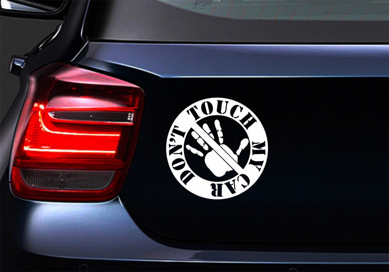 Touch My Car JDM Vinyl Decal Sticker for Laptop and Motorbike Magic Cars 3