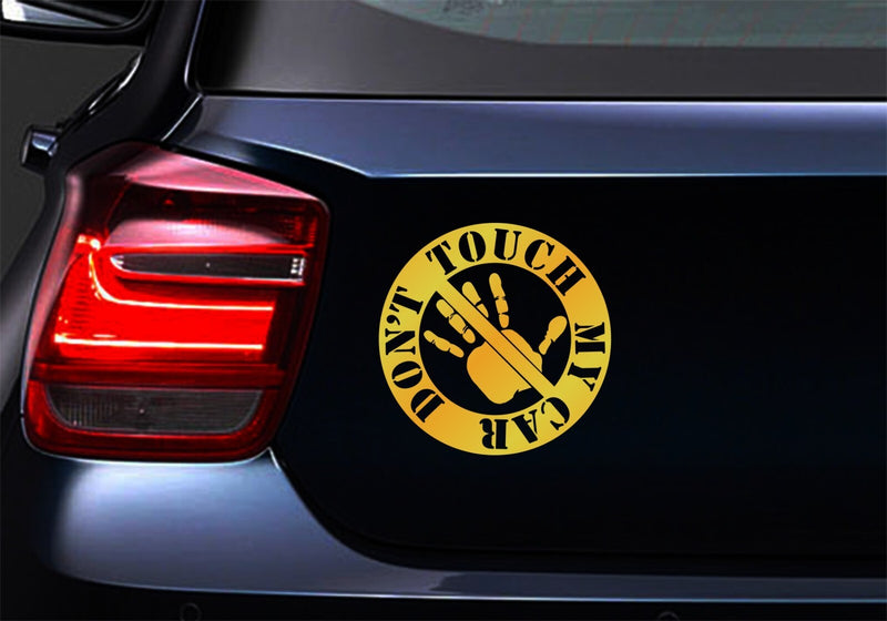 Touch My Car JDM Vinyl Decal Sticker for Laptop and Motorbike Magic Cars 9