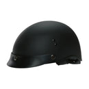 DOT Half Helmet with Peak Visor - Matte Black - image 3