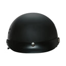 DOT Half Helmet with Peak Visor - Matte Black - image 5