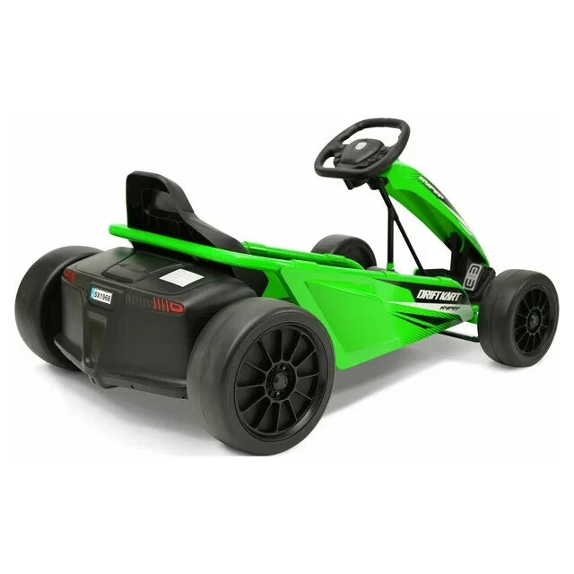 24V Battery-Powered Drift Go-Kart Ride-On Vehicle for Ages 8+ Green Magic Cars 2