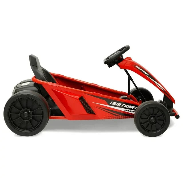 24V Battery-Powered Drift Go-Kart Ride-On Vehicle for Kids 8+ Red Magic Cars 3