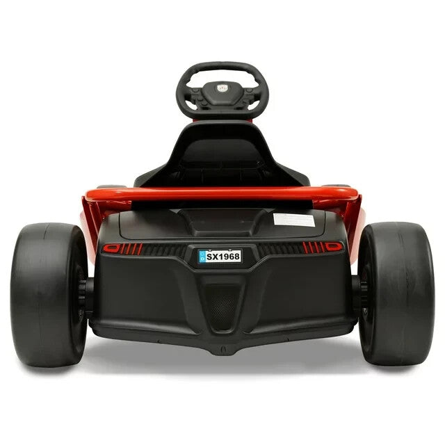 24V Battery-Powered Drift Go-Kart Ride-On Vehicle for Kids 8+ Red Magic Cars 5