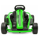 24V Battery-Powered Green Drift Go-Kart Ride-On Vehicle for Kids Magic Cars 2