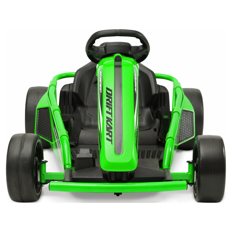 24V Battery-Powered Green Drift Go-Kart Ride-On Vehicle for Kids Magic Cars 2