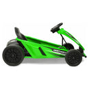 24V Battery-Powered Green Drift Go-Kart Ride-On Vehicle for Kids Magic Cars 4