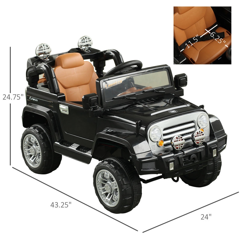 6V Dual AA Battery Electric Off-Road Kids Ride-On Jeep Truck with Remote Control and MP3 Magic Cars 1