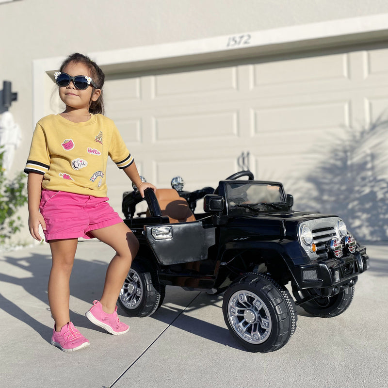 6V Dual AA Battery Electric Off-Road Kids Ride-On Jeep Truck with Remote Control and MP3 Magic Cars 8