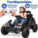 75W Dual Motor Kids Drift Go Kart with Remote Control, Adjustable Seat, Lights, and Music Magic Cars Variant 0