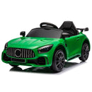 12V Dual Drive Green Remote Control Sports Car for Kids Aged 3-5 Magic Cars 2