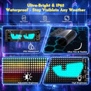 7''x3'' Dual LED Eyes with APP Remote Control for Motorcycle & Car Windshield Magic Cars 3