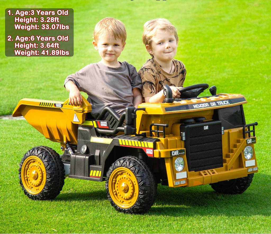 12V Dump Truck Ride-On Toy Perfect for Little Construction Workers!
