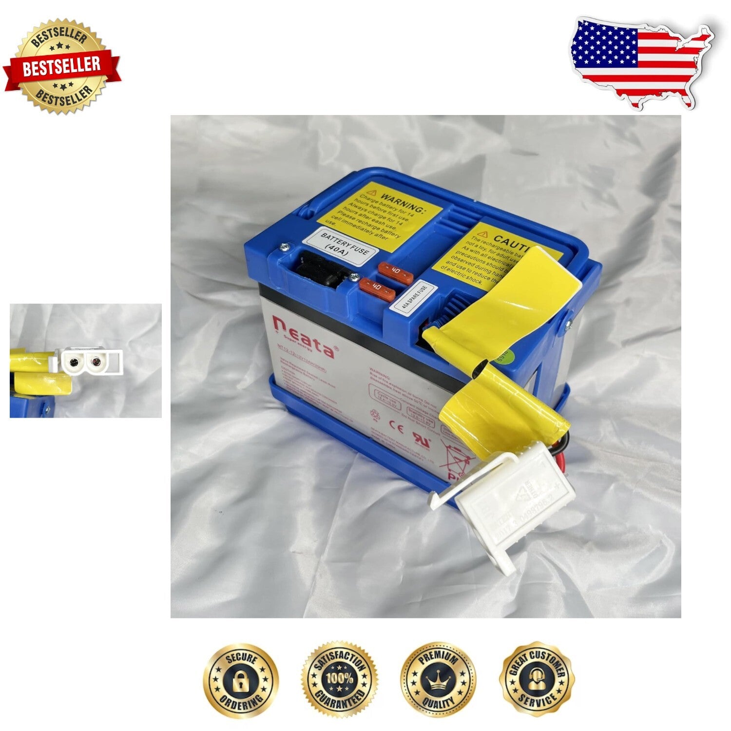 Durable 12V 12 Amp Battery for Motion Trendz Action Wheels and Hello K