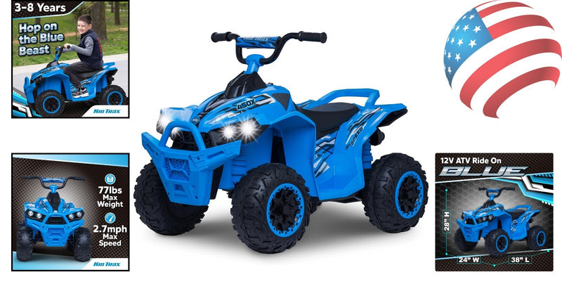 Durable 12V Kids Ride-On ATV Adventure Toy for Ages 3-8 with 1-2 Hour Playtime Magic Cars 1