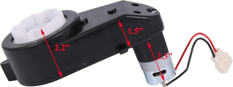 Durable 2-Piece Kids Electric Car Gearbox with Quick-Change Motor Installation Magic Cars 3