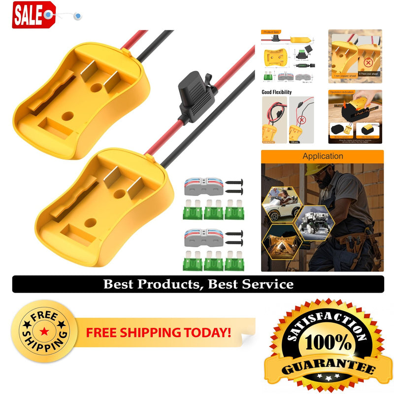 Durable 20V Battery Converter Kit for Power Wheels with Fuses and Connectors Magic Cars Variant 0