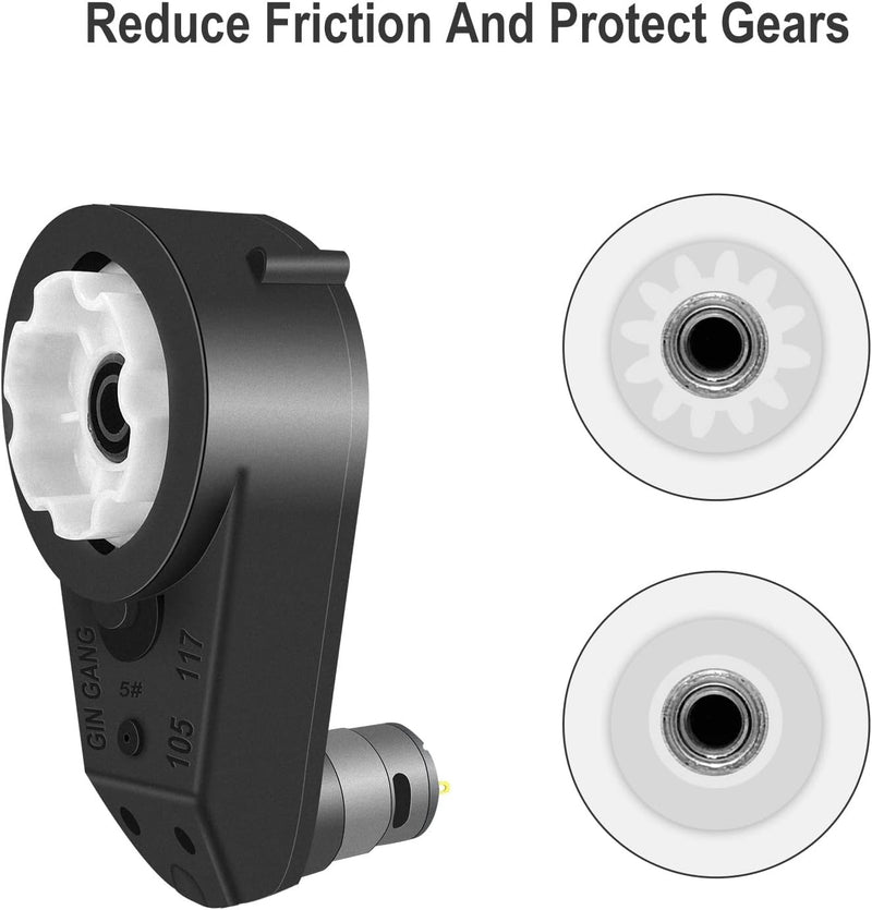 Durable 24V RS555 30000RPM Motor with Gearbox for Power Wheel Upgrades Magic Cars 9