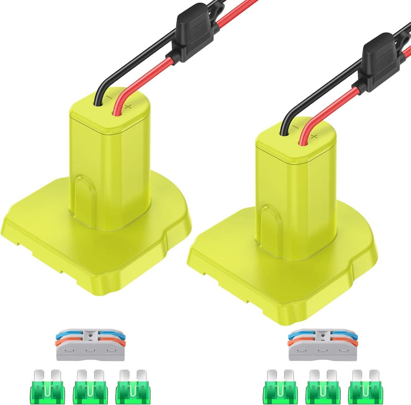 Durable ABS 2-Pack 18V Battery Adapter for DIY Projects and Toys Magic Cars 2