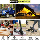 Durable ABS 2-Pack 18V Battery Adapter for DIY Projects and Toys Magic Cars 3
