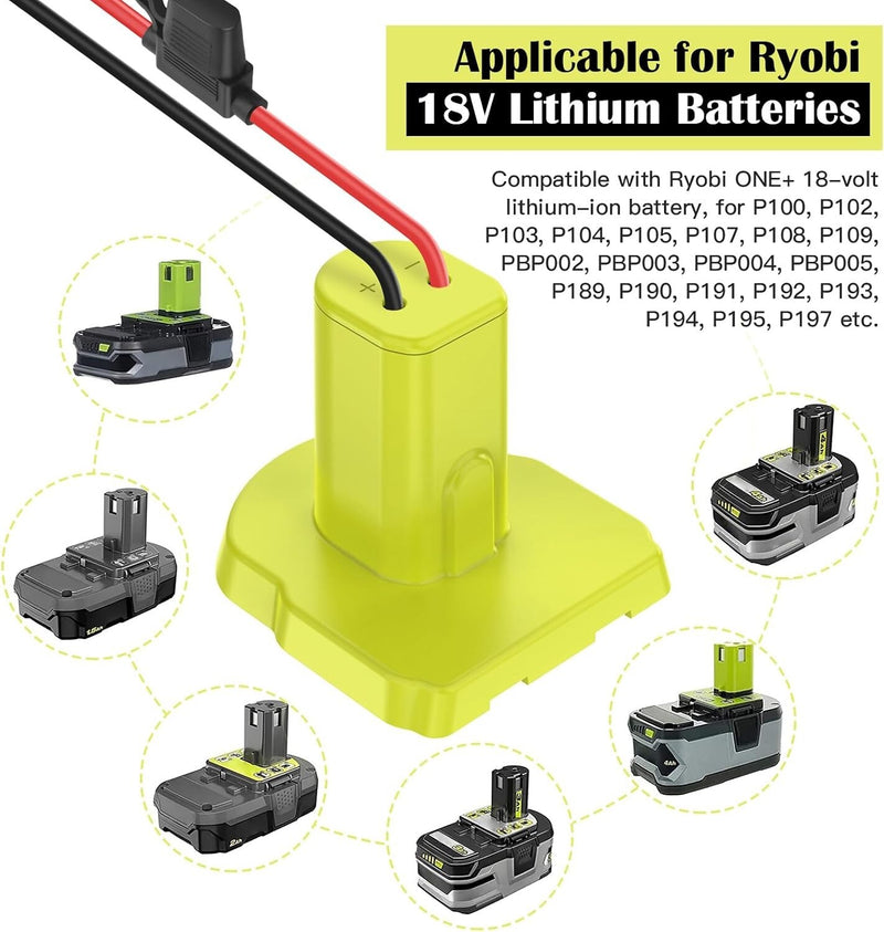 Durable ABS 2-Pack 18V Battery Adapter for DIY Projects and Toys Magic Cars 5
