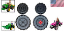 Durable Black Wheel Pack for John Deere Ground Loader Tractors Magic Cars 1