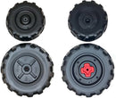 Heavy-Duty Black Wheel Set for John Deere Ground Loader Tractors Magic Cars 2