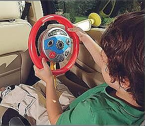 Dusky Shark 28" Electronic Interactive Backseat Driver Toy Steering Wheel Magic Cars 5