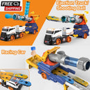 28-Inch Large Kids Truck Toy Set with 4 Race Cars and 6 Soft Vehicles Magic Cars 3