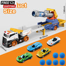 28-Inch Large Kids Truck Toy Set with 4 Race Cars and 6 Soft Vehicles Magic Cars 5